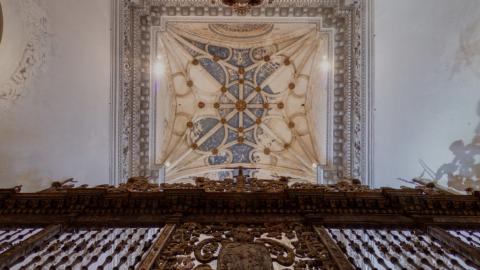 Archivo. Uno de los techos de la Cartuja de Jerez.