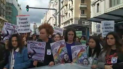 La lucha estudiantil toma la calle contra la censura parental