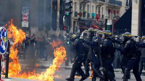 Disturbios de la manifestación del Primero de Mayo en París. REUTERS/Gonzalo Fuentes