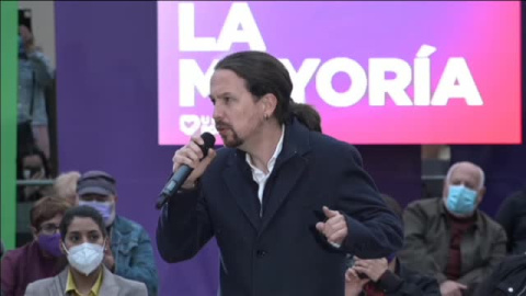 Iglesias: "En democracia no es aceptable copiar un cartel de la Alemania nazi"