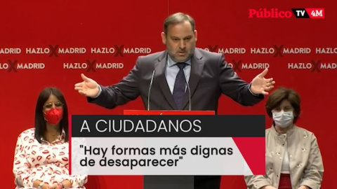 Ábalos, a Ciudadanos: "Hay formas más dignas de desaparecer que pactar con el PP"