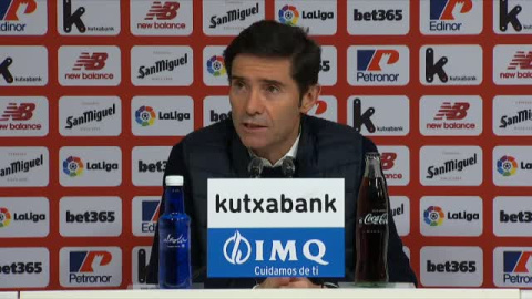 Marcelino: "Tuvimos juego suficiente para haber ganado"