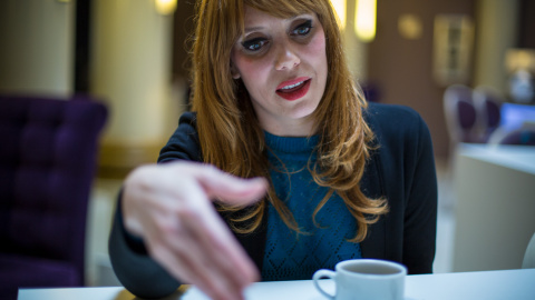 La pintora castellonense Paula Bonet, durante la entrevista.- JAIRO VARGAS