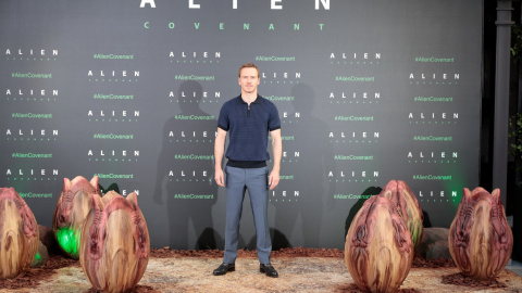 Michael Fassbend en el estreno de la película en Madrid