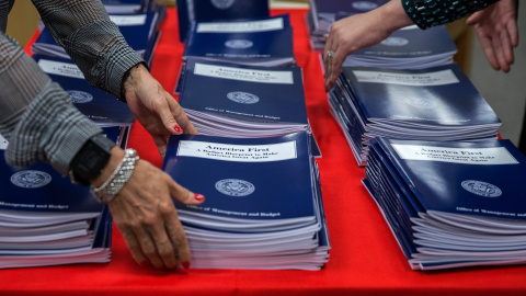 El texto remitido al Congreso por la Casa Blanca, para el ejercicio fiscal 2018, maneja unos recursos de 1,1 billones de dólares. REUTERS