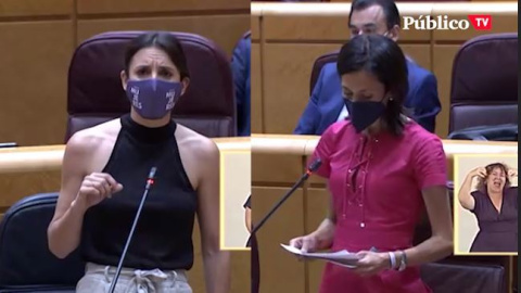 Irene Montero, a Patricia Rodríguez (PP): "Se puede hacer oposición, ser del PP y tener un poco de educación"