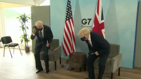 Joe Biden y Boris Johnson exiben una gran compenetración en su primera reunión bilateral cara a cara 