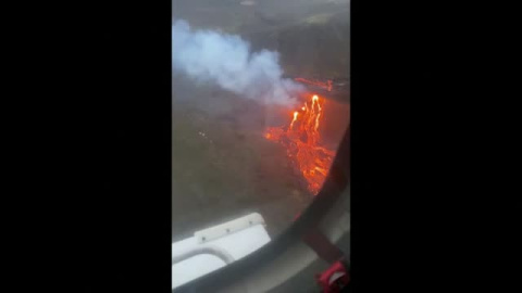 Espectaculares imágenes de la erupción del volcán islandés Fagradalsfjall