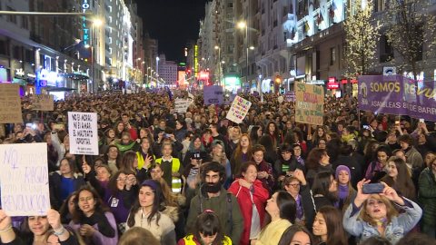 El feminismo vuelve a las calles de Madrid pero con menos fuerza