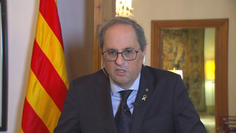 Torra insiste en el "confinamiento" para Cataluña