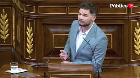 Rufián, al PP y Vox: "A ver si así lo entienden: una mujer trans es una, grande y libre"