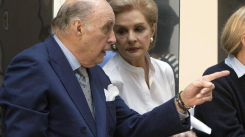 Carolina Herrera y su marido, Reinaldo Herrera. EFE/Archivo