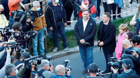 Oriol Junqueras y Arnaldo Otegi