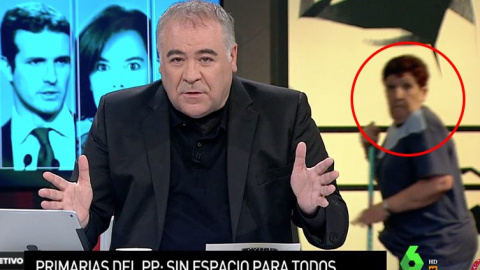 Amelia, la limpiadora que se coló en el directo de ‘Al Rojo Vivo’ y que se ha hecho viral