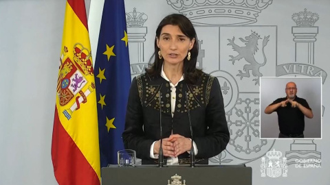 Pilar Llop, ministra de Justicia: "El Gobierno respeta pero no comparte la decisión del Tribunal Constitucional"