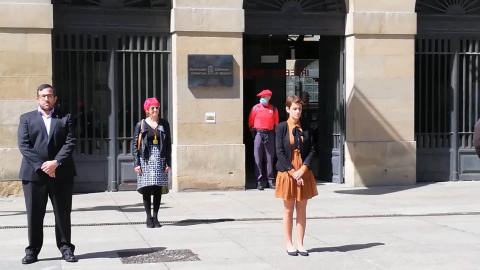 El Gobierno de Navarra homenajea a los fallecidos en la pandemia de Covid-19