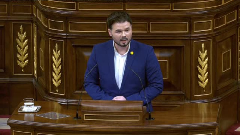 Rufián: "No habrá Pactos de La Moncloa, si no hay pactos de Ajuria Enea o en el Palacio de la Generalitat"