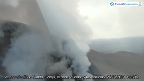 La erupción del volcán de La Palma es ya la más larga en la isla en más de tres siglos