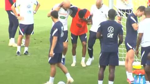 Thomas Lemar da el susto en el entrenamiento de Francia