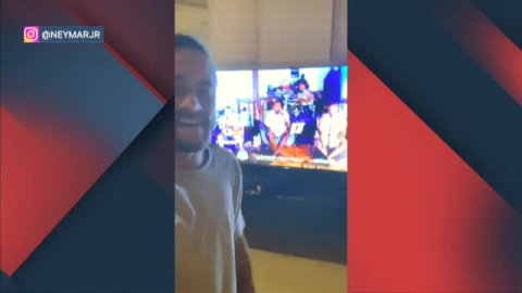 Neymar celebra el título del PSG cantando desde su casa de Brasil