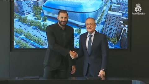 Benzema renueva con el Real Madrid hasta 2023