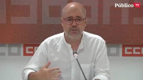 Unai Sordo (CCOO), sobre la subida del salario mínimo:  "La negociación está agotada, la pelota está en el tejado del Gobierno y de Pedro Sánchez"