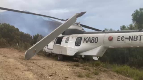 La UME comienza el despliegue en Sierra Bermeja para aliviar el cansancio de los bomberos