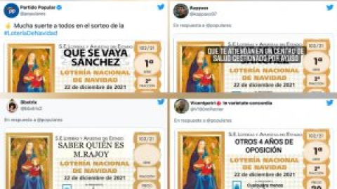 El PP bromea con la Lotería de Navidad y Pedro Sánchez, pero la chanza se les vuelve en contra