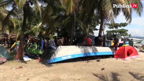 Así viven los haitianos que esperan para cruzar la frontera colombiana