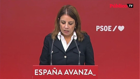 Adriana Lastra pide al PP que acuerde un cordón sanitario a Vox en su convención