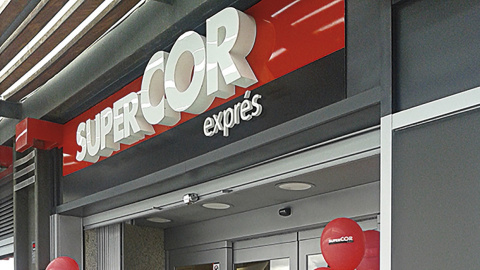 El logo de uno de los supermercados Supercor.