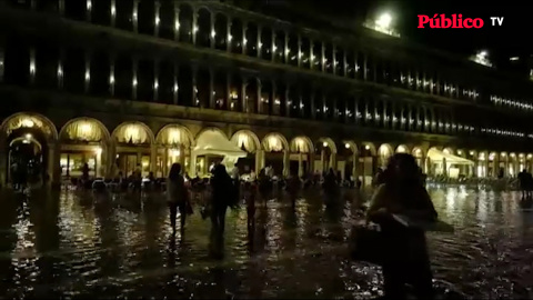 El fenómeno 'aqua alta' inunda Venecia en pleno verano