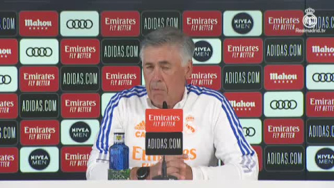 Ancelotti sobre Hazard: "Darle dos partidos seguidos puede ser complicado"