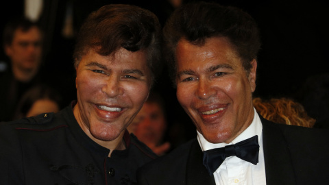 Foto de archivo del 2013. Los gemelos Bogdanoff en el Festival de Cannes.