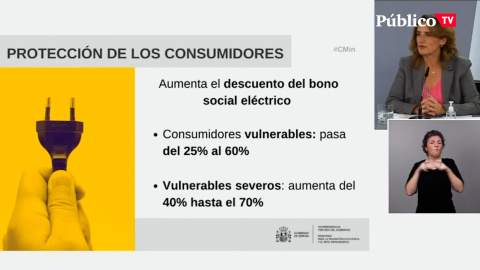 Teresa Ribera anuncia un cheque de 90 euros por familia vulnerable destinado a las "necesidades de calefacción"