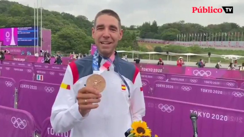 David Valero, bronce en 'mountain bike': "Dedico esta medalla a toda España"