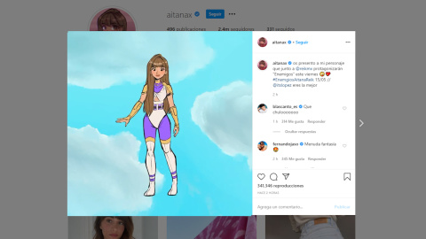 Aitana presenta a su personaje de animación en 'Enemigos'