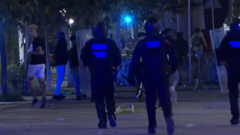 Un macrobotellón con 25.000 personas el sábado de La Mercè en Barcelona se salda con 30 detenidos