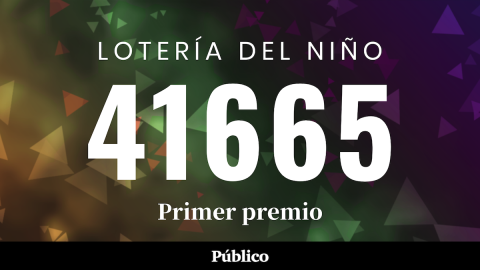 El número 41.665, primer premio del Niño