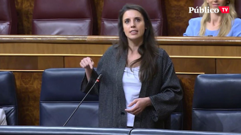 Irene Montero critica la "criminalización del 8-M" del PP