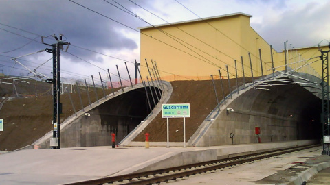 Entrada al túnel ferroviario de Guadarrama