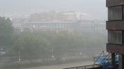 Chubascos intensos por la tarde en Bilbao