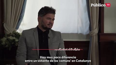 Gabriel RufiÃ¡n: "Hay muy poca diferencia entre un votante de los 'comuns' en Catalunya y un votante de ERC"