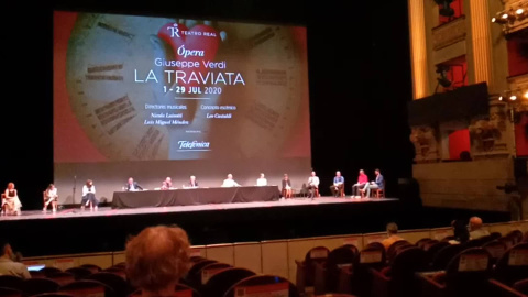 El tenor Michael Fabiano, durante la presentación de La Traviata