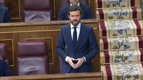 Casado a Sánchez: "Nadie duda en todo el mundo que su gestión ha sido un fracaso"