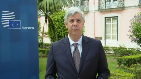 Centeno dice que dejará Eurogrupo "en buenas manos" gane quien gane