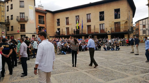 Los Reyes visitan la catedral de Santo Domingo de la Calzada
