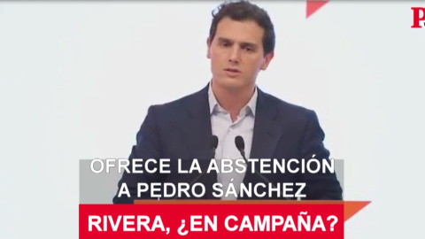 Rivera ofrece la abstención a Pedro Sánchez