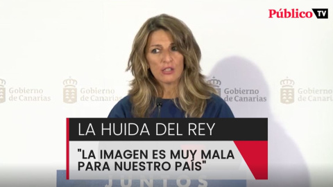 Yolanda Díaz:  "La imagen es muy mala para nuestro país"