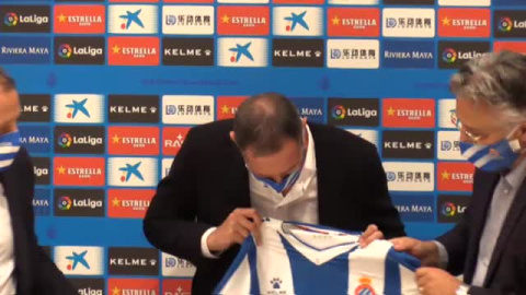 Vicente Moreno en su presentación: "El Espanyol tiene que estar en Primera División"